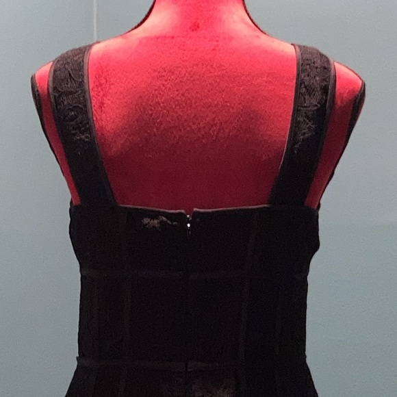 Ann Taylor Black Sleeveless Square Neck Mini Sundress - Picture 7 of 16